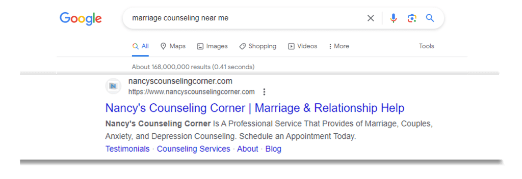 Nancy'S Counseling Corner Google Search Homepage