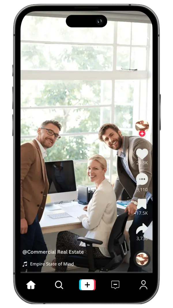 Commercial Real Estate - Tiktok Mockup