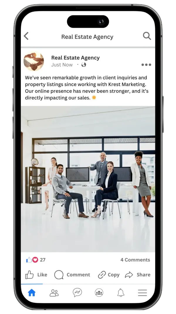 Real Estate Agency 2 - Facebook Mockup (Light Version)