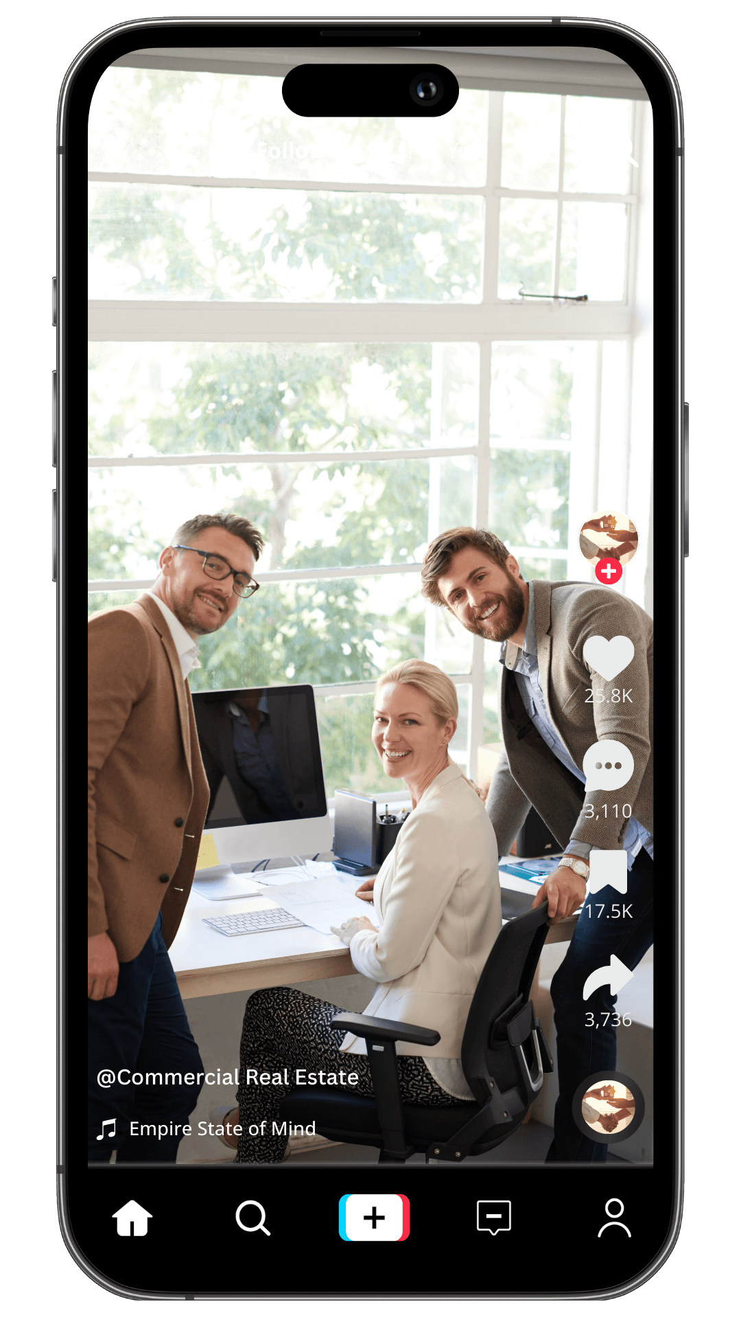 Commercial Real Estate - Tiktok Mockup